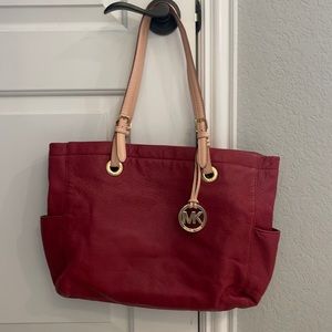 MICHAEL KORS LEATHER TOTE BAG